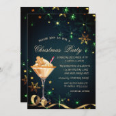 Gingerbrot Cookie Drink Schneeflocken Weihnachten Einladung (Vorne/Hinten)