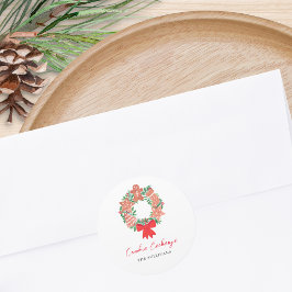 Gingerbrot Cookie Exchange Runder Aufkleber