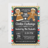 Gingerbrot Cookie Exchange Weihnachtsweihnachtsgeb Einladung (Vorderseite)