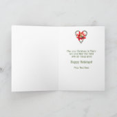 Gingerbrot Cookie Man Candy Cane Weihnachten Herze (Innenseite)