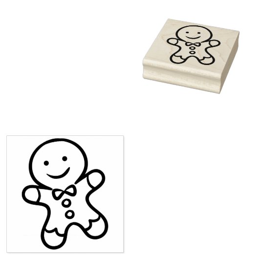 Gingerbrot Cookie Man Weihnachtskautschuk-Briefmar Gummistempel (Stempel)