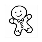 Gingerbrot Cookie Man Weihnachtskautschuk-Briefmar Gummistempel (Prägung)
