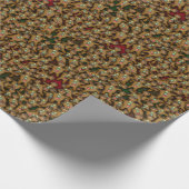 Gingerbrot Cookie Muster Packpapier (Ecke)