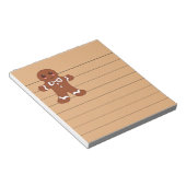 Gingerbrot Cookie Notepad Notizblock (angewinkelt)