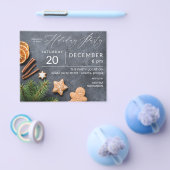 Gingerbrot Cookie & Orange Holiday Party Flyer (Einzeln)
