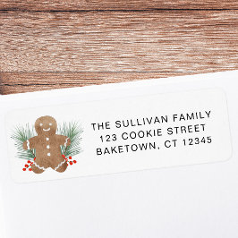 Gingerbrot Cookie Rücksendeadresse