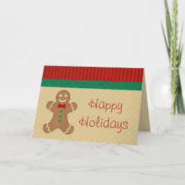 Gingerbrot Cookie Weihnachtskarten Feiertagskarte