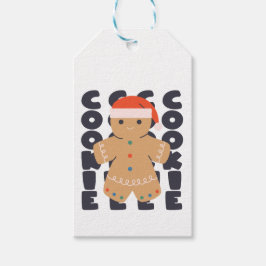 Gingerbrot Cookie Weihnachtsmuster Geschenkanhänger