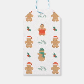 Gingerbrot Cookie Weihnachtsmuster Geschenkanhänger