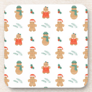 Gingerbrot Cookie Weihnachtsmuster Getränkeuntersetzer