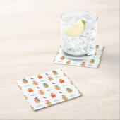 Gingerbrot Cookie Weihnachtsmuster Rechteckiger Pappuntersetzer (Vor Ort)