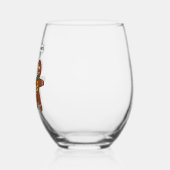 Gingerbrot Cookie Weihnachtsweihnachtsweih Spaß Weinglas Ohne Stiel (Links)