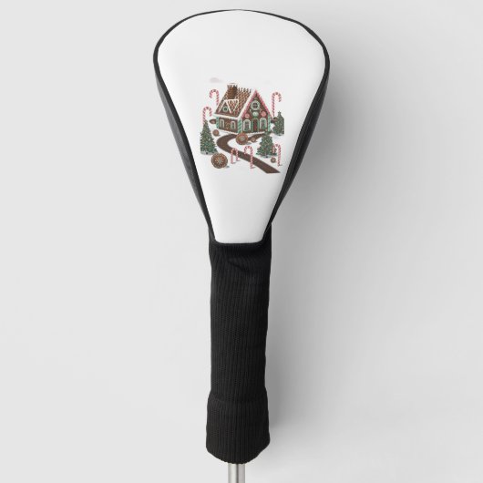 Gingerbrot Cookie Wonderland Golf Headcover (Vorderseite)