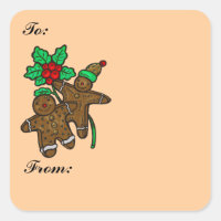 Gingerbrot Cookies Geschenksticker