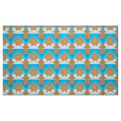 Gingerbrot Cookies Muster Whimsical Schneeflocken Stoff (Fat Quarter (45,7 x 55,9 cm))