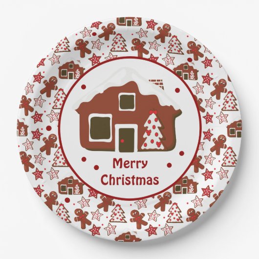 Gingerbrot Custom Pappteller (Vorderseite)