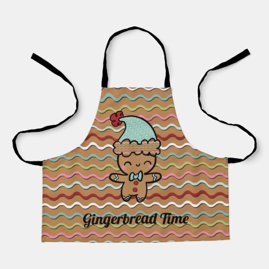 Gingerbrot-Design Schürze (Vorderseite)