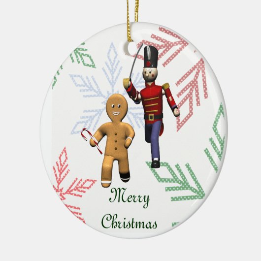 Gingerbrot-Dieb Keramikornament (Links)