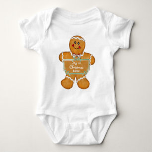 Gingerbrot Erste Weihnacht Baby Strampler