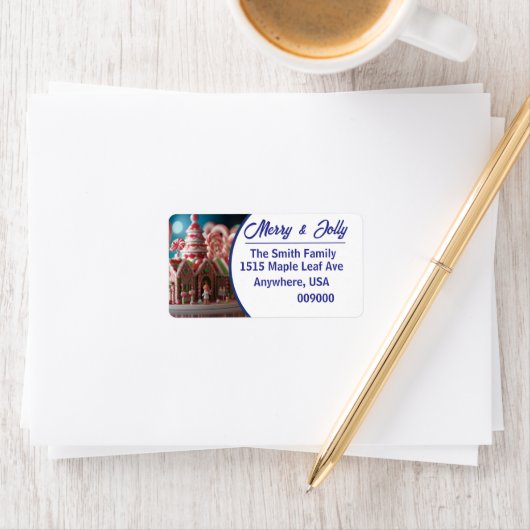 Gingerbrot Fantasy - Rücksendeadresse Adressaufkleber (Insitu)