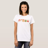 Gingerbrot Festive Trendy Weihnachten T-Shirt (Vorne ganz)
