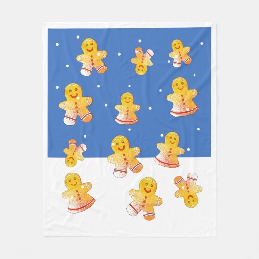 Gingerbrot Fleece Blanket (Vorderseite)