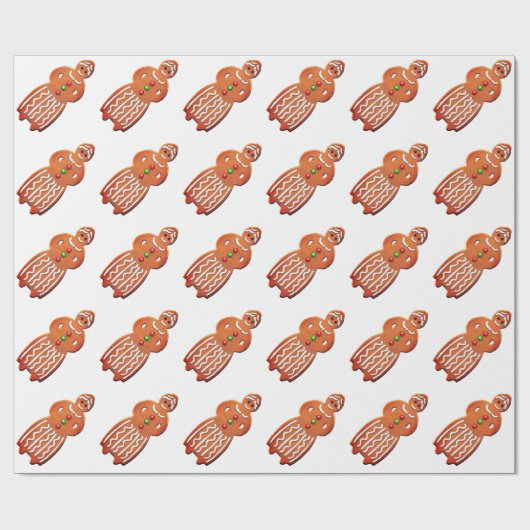 Gingerbrot-Frau Kekse Oma Geschenkpapier (Flach)