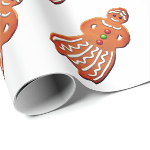 Gingerbrot-Frau Kekse Oma Geschenkpapier