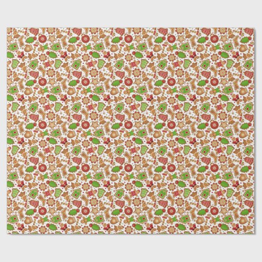 Gingerbrot Geschenkpapier (Flach)