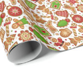 Gingerbrot Geschenkpapier (Rolleneckpunkt)