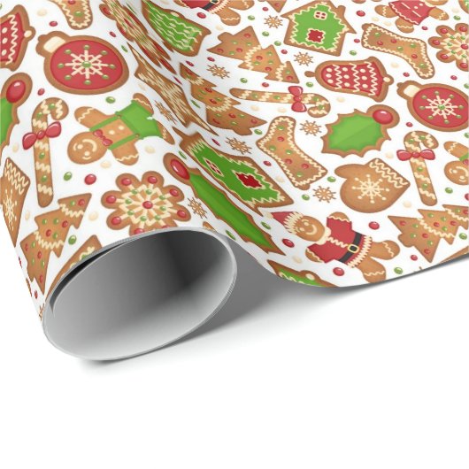 Gingerbrot Geschenkpapier (Rolleneckpunkt)