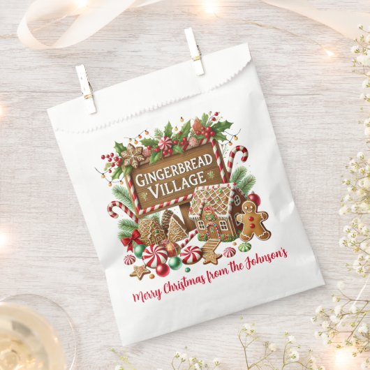 Gingerbrot Geschenktütchen (Ausgeschnitten)