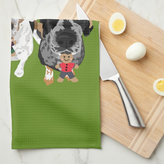 Gingerbrot Geschirrtuch (Viertel Falte)