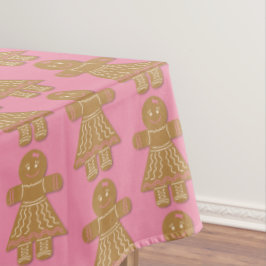 Gingerbrot Girl Pink Tableclout Tischdecke