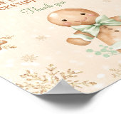 Gingerbrot Green Baby Shower Windschutzscheibe Raf Poster (Ecke)