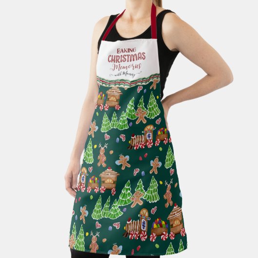 Gingerbrot Grün Backen Weihnachtsgebäck Mommy Mami Schürze (InSitu)