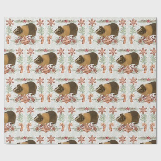 Gingerbrot Guinea Pig Geschenkpapier (Flach)