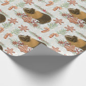 Gingerbrot Guinea Pig Geschenkpapier (Ecke)