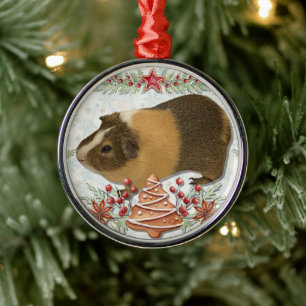 Gingerbrot Guinea Pig Ornament Aus Metall