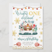 Gingerbrot Haus Geburtstagsparty Einladung (Vorderseite)