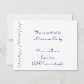 Gingerbrot-Haus im Schnee Einladung (Rückseite)