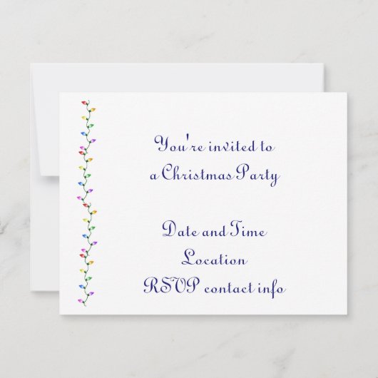 Gingerbrot-Haus im Schnee Einladung (Rückseite)