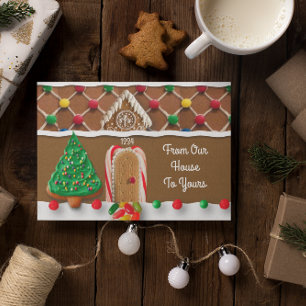 Gingerbrot Haus von unserem Haus zu Ihrem Urlaub Karte