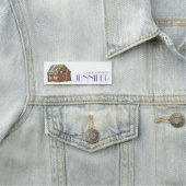 Gingerbrot Haus Weihnachten Winterurlaub Namensschild (Beispiel)