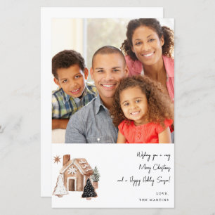 Gingerbrot Haus & Weihnachtskost Hinweis m