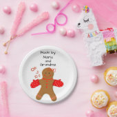 Gingerbrot, hausgemachte Bäckerei Pappteller (Party)