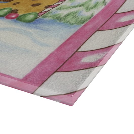 Gingerbrot-Hausschau Schneidebrett (Ecke)