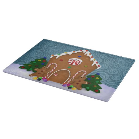 Gingerbrot-Hausschau Schneidebrett (Ecke)