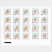 Gingerbrot Heart House Sticker (Blatt)