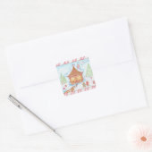 Gingerbrot Heart House Sticker (Umschlag)